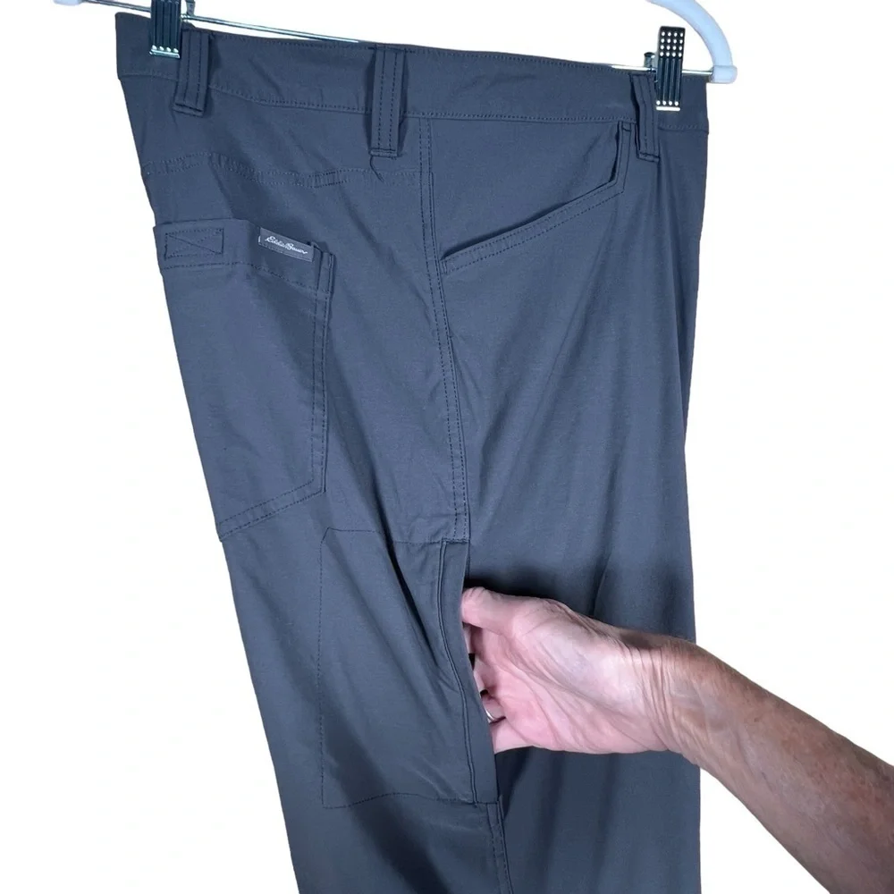 Eddie Bauer Men’s Tech Pant Golf Casual Dark Gray Nylon Blend 40 X 32 - Picture 9 of 13